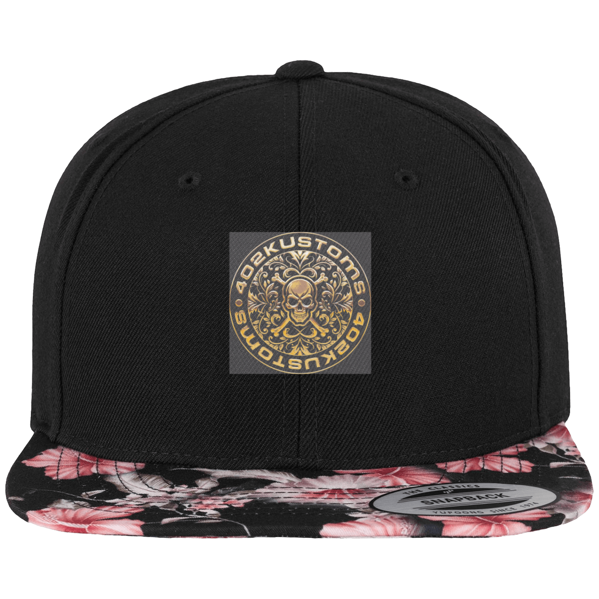 Casquette SnapBack visière à motif Floral