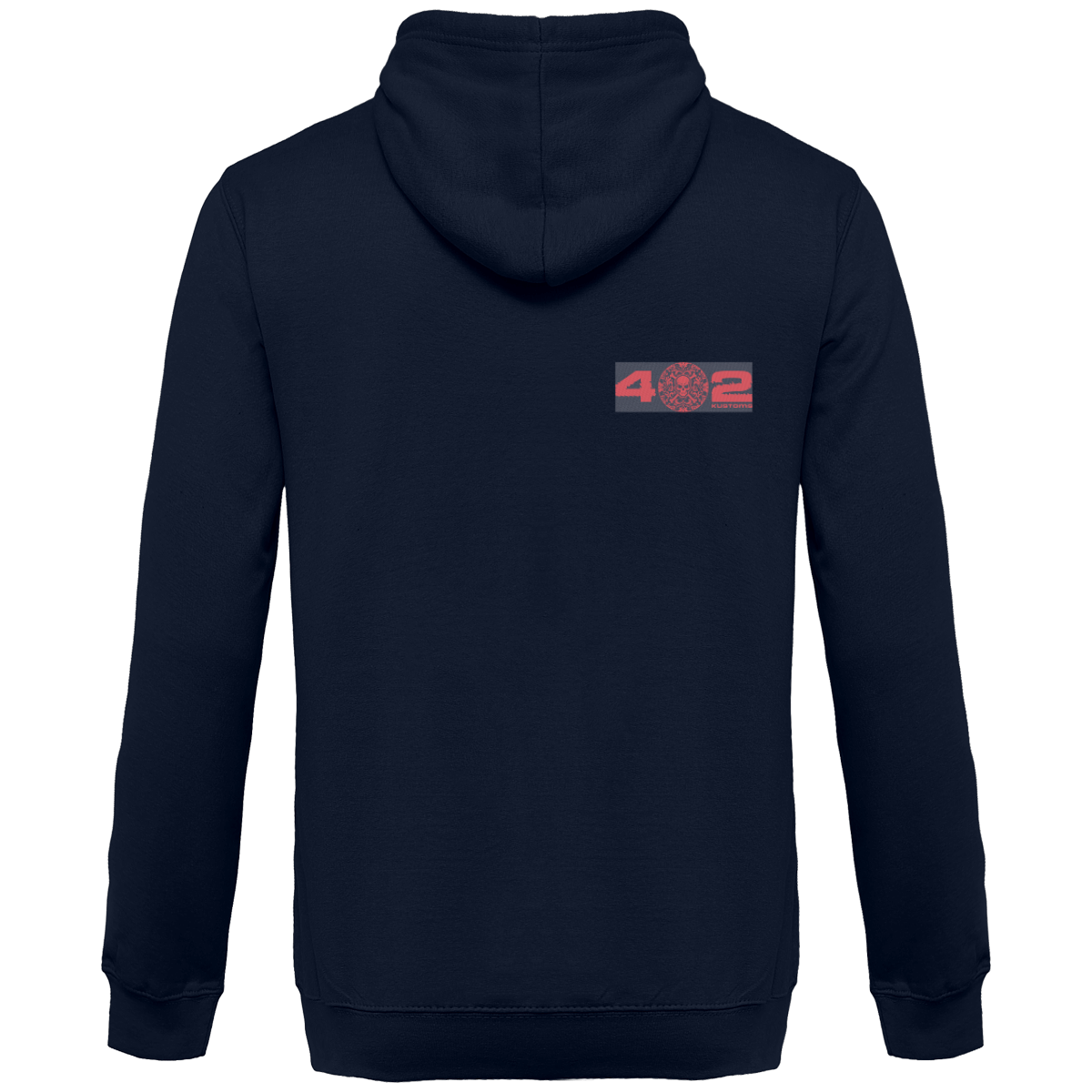 Sweat-shirt zippé capuche contrastée